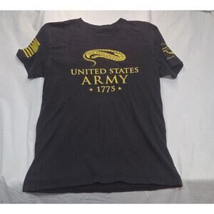 Grunt Style United States Army 1775 T Shirt Black Patriotic Graphic Tee Size L